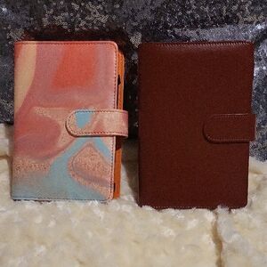 Colorful and Brown Wallet Set
